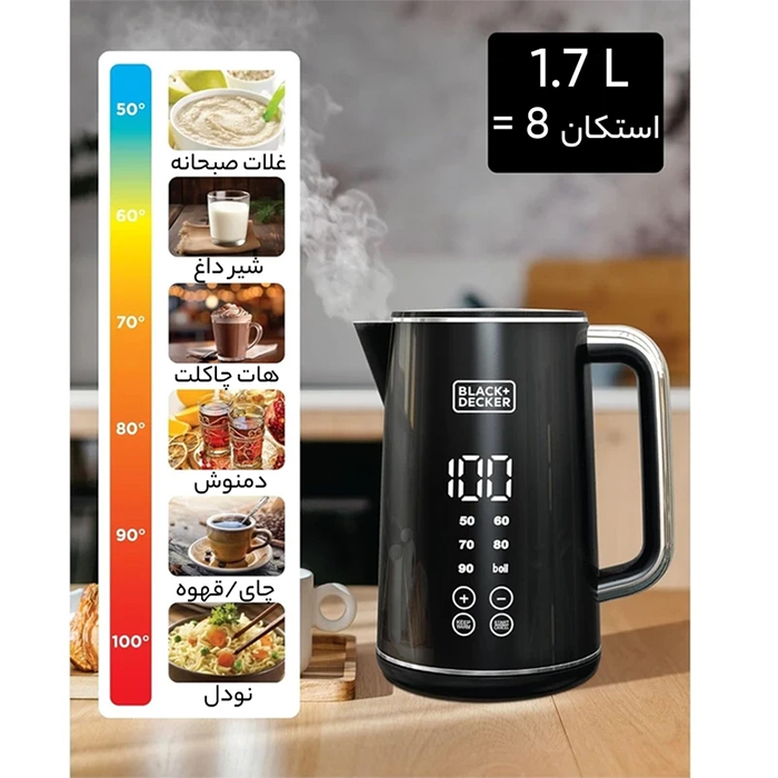 کتری برقی بلک اند دکر مدل JCD200 - تصویر 2